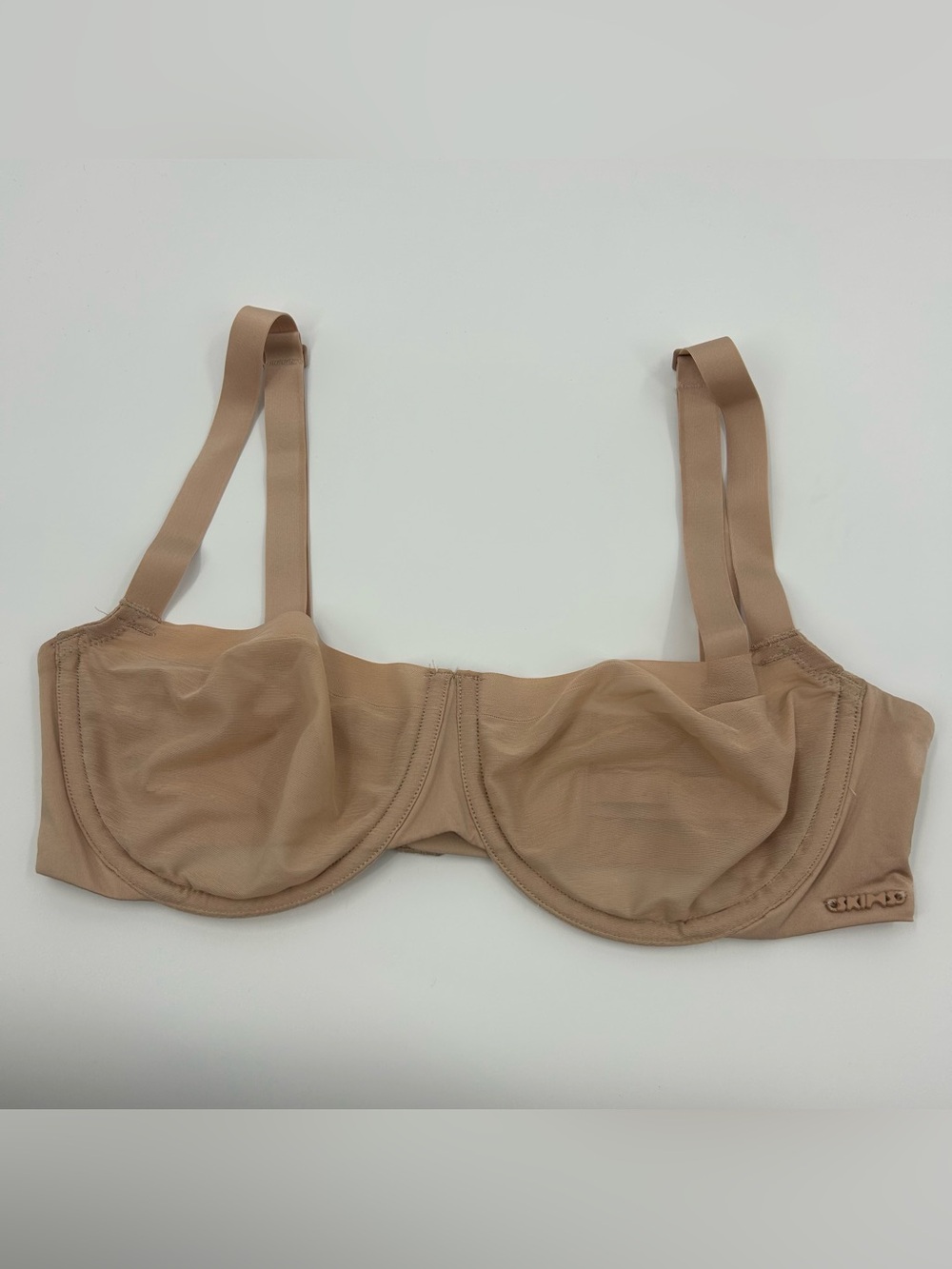 SKIMS Beige Mesh Underwire Bra 32C